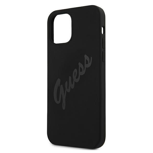 Guess GUHCP12SLSVSBK iPhone 12 mini 5,4" czarny/black hardcase Script zdjęcie 6