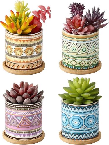 Doniczka ceramiczna na sukulenty 4 szt. na Arena.pl