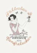Plakat 50x70cm Almanach des Modes, Barbier Vintage do Salonu