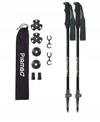 KIJKI DO NORDIC WALKING KIJE TREKKINGOWE DLA DZIECI SKŁADANE REGULOWANE x2 na Arena.pl