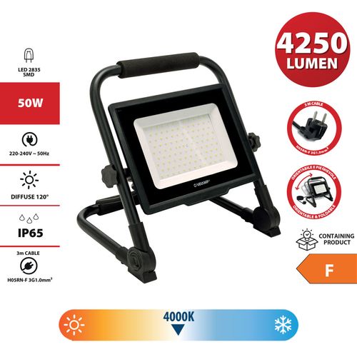 LED spotlight Velamp 100 W 4000 K 8500 Lm na Arena.pl