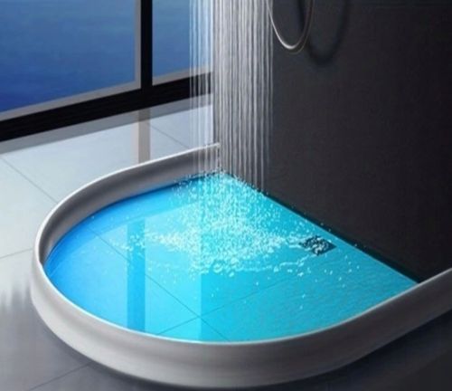 PRÓG PRYSZNICOWY 2 m TAŚMA USZCZELNIAJĄCA BARIERA WODNA TOALETOWA na Arena.pl