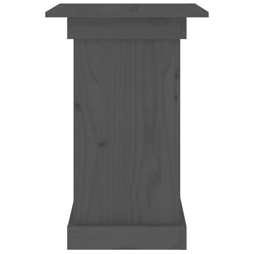 Podstawka na kwiaty, szary 40x40x60 cm, lite drewno sosnowe na Arena.pl