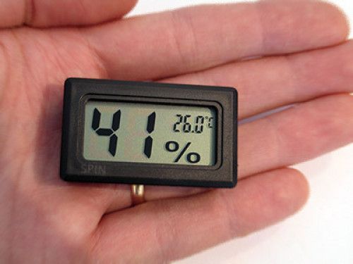 HIGROMETR TERMOMETR LCD WILGOTNOŚCIOMIERZ TERRARIU zdjęcie 2