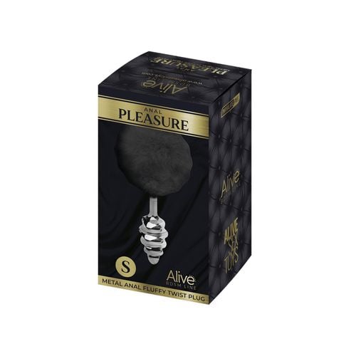 metal anal fluffy twist plug s black na Arena.pl