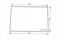 szyba przednia ciągnika Ursus C-360 kabina Lubsko (rok produkcji 1983)