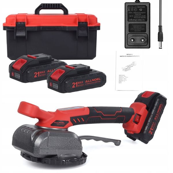 PRZYSSAWKA WIBRUJĄCA DO PŁYTEK WIBRATOR DO POZIOMOWANIA 2xAKU MOCNA 21V zdjęcie 13