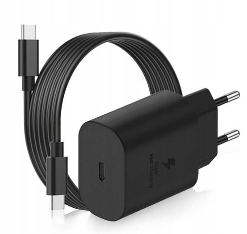 SZYBKA ŁADOWARKA DO TELEFONU SAMSUNG KOSTKA PD 45W + KABEL USB-C 2M na Arena.pl