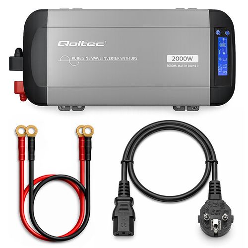 Qoltec przetwornica 12V/230V 1000W UPS na Arena.pl