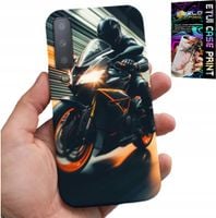ETUI DO SAMSUNG A7 2018 - MOTOCYKLISTA MOTOR FAN MOTOCYKL + SZKŁO