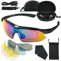 Okulary Sportowe z Polaryzacją + 5 Szkieł