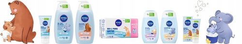 NIVEA BABY Chusteczki nawilżane Biodegradowalne Soft & Cream 8 x 57 szt. na Arena.pl