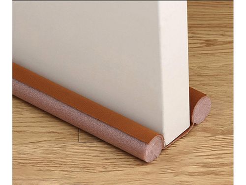 Uszczelka antyprzeciągowa na przeciąg pod drzwi zatrzymuje zimno brązowy na Arena.pl