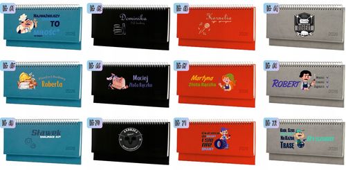 TERMINARZ STRAŻAKA personalizowany 2026 tygodniowy kalendarz biurkowy na Arena.pl