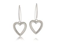 kolczyki posrebrzane serca (p24/lat/36ag)
