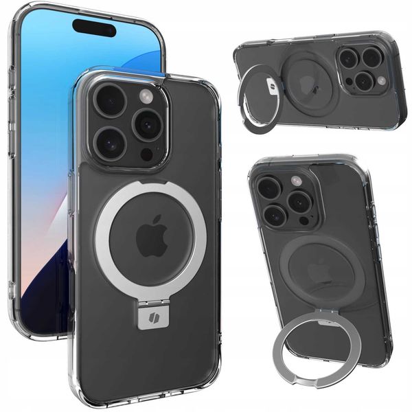 Spacecase Ring Pro Mag Iphone 16 Pro Clear zdjęcie 1