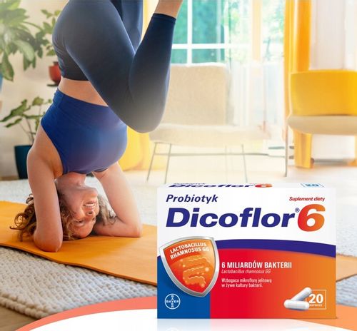 DICOFLOR 6 mld bakterii PROBIOTYK 2x20 kapsułek na Arena.pl