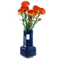 Wazon ceramiczny dekoracyjny H20cm Granat Połysk flakon na kwiaty