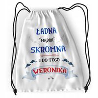 Plecak Dla Weroniki Szkolny Worek Torba Z Nadrukiem Ze Zdjęciem
