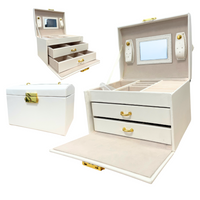 KUFEREK SZKATUŁKA NA BIŻUTERIĘ PUDEŁKO ORGANIZER PREZENT POJEMNY BIŻUTERIA