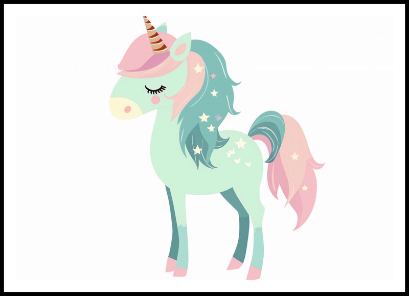 Plakat 100x70cm Jednorożec Marzeń zdjęcie 3