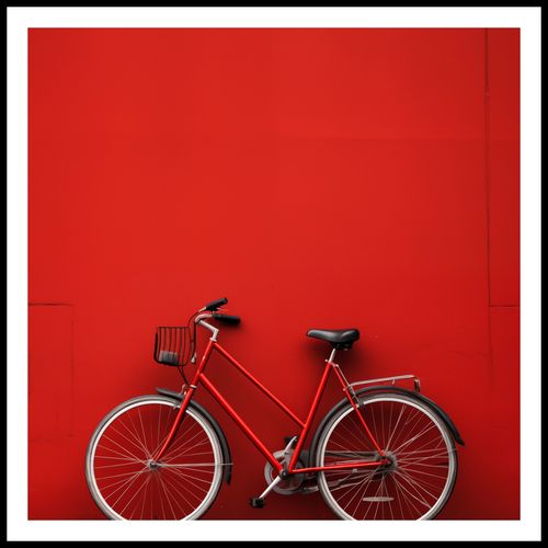 Plakat 70x70cm Czerwony Rower na Arena.pl