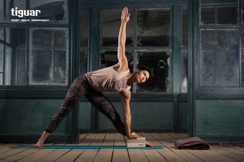 Tiguar yoga basis niebieska mata do jogi na Arena.pl