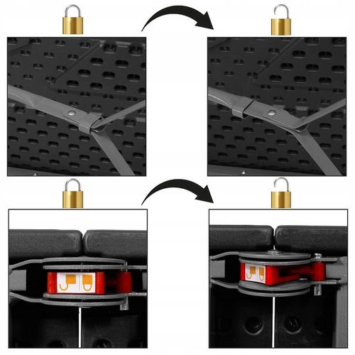 ZESTAW STÓŁ CATERINGOWY BANKIETOWY TURYSTYCZNY OGRODOWY CAMPINGOWY +2 ŁAWKI na Arena.pl