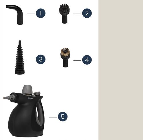 MYJKA PAROWA PAROWNICA NA PLUSKWY CZYŚCIK CIŚNIENIOWY 1000W 3BAR 8 KOŃCÓWEK na Arena.pl