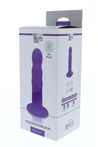 SOLID LOVE PREMIUM RIBBED DILDO PURPLE na Arena.pl
