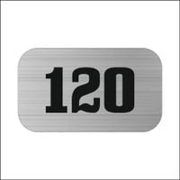 TABLICZKA TABLICA nierdzewna GRAWEROWANA numer numerek na drzwi