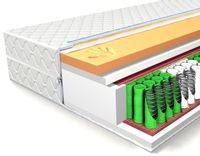 MATERAC Supreme 140x190 VISCO MEMORY, SPRĘŻYNY KIESZENIOWE