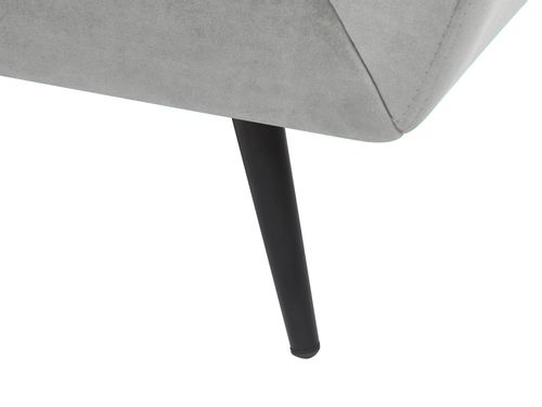 Sofa 3-osobowa welurowa szara LENVIK na Arena.pl