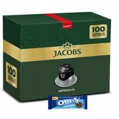 Kapsułki Jacobs do Nespresso(r)* Espresso Ristretto, 100 kaw, 9+1 GRATIS!