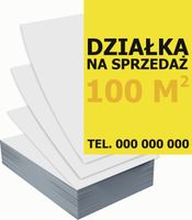 Ulotki A4 reklamowe firmowe 100szt projekt w cenie DZIAŁKA NA SPRZEDAŻ