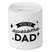 Skarbonka Dla Taty You're Awersome Dad Prezent Z Nadrukiem Ze Zdjęciem