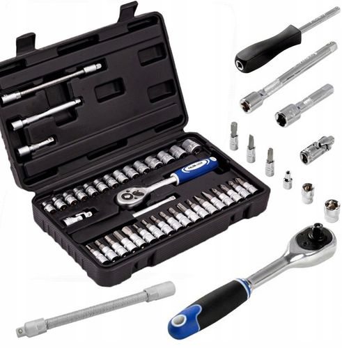 ZESTAW KLUCZY NASADOWYCH NASADKI TORX BITY 38 1/4" KLUCZE NASADOWE na Arena.pl