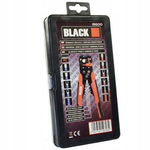 ZESTAW AUTOMATYCZNY ŚCIĄGACZ IZOLACJI KABLI ZACISKARKA PRZEWODÓW 5W1 BLACK na Arena.pl