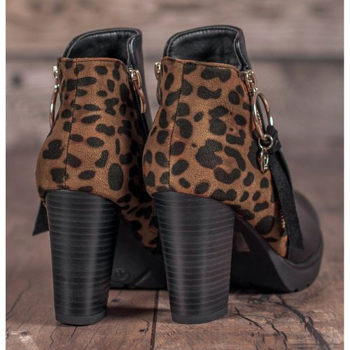 Botki Damskie Leopard Print r.38 na Arena.pl