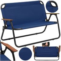 Krzesło ogrodowe DWUOSOBOWE SKŁADANE TURYSTYCZNE ławka balkon taras ogrodu