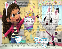 Puzzle Koci Domek Gabi