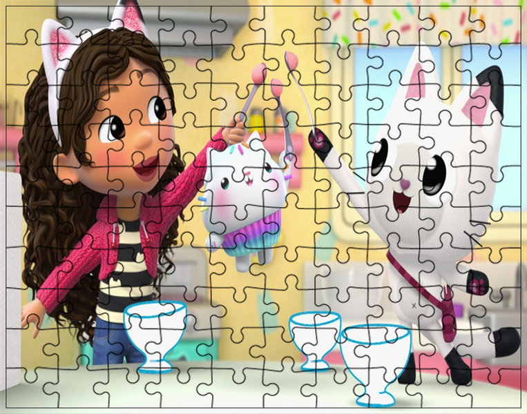 Puzzle Koci Domek Gabi zdjęcie 1
