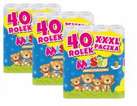 papier toaletowy 40r miśki 3w - 120 rolek