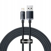 BASEUS KABEL USB DO APPLE LIGHTNING 8-PIN 2,4A 2M CZARNY + GRATIS RYSIK