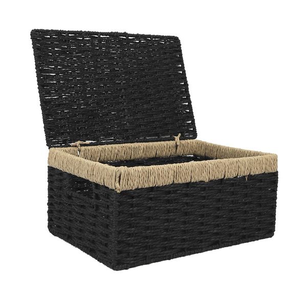 Zestaw 3 koszy Trunk czarne zdjęcie 5