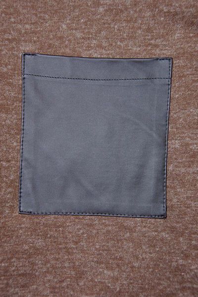 Brązowa Bluzka, Kieszeń - 42 / XL zdjęcie 3