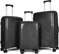 19913 komplet walizek podróznych twarde lekkie na kókach komplet 3 sztuk