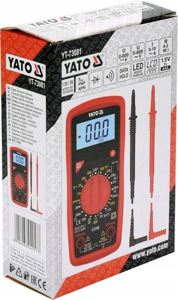 MIERNIK CYFROWY ELEKTRYCZNY MULTIMETR TEST BATERII LCD zdjęcie 16