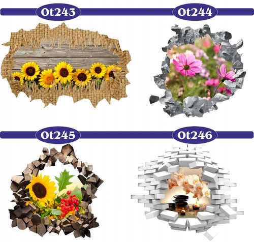 Naklejka samoprzylepna 3D drzewa tunel przyroda na Arena.pl