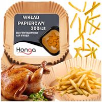 WKŁAD PAPIEROWY DO FRYTKOWNICY BEZTŁUSZCZOWEJ 300szt 20cm TACKI AIR FRYER